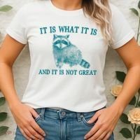 It Is What It Is And It Is Not Great Raccoon Women's T-Shirt thumb 2