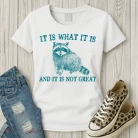 It Is What It Is And It Is Not Great Raccoon Women's T-Shirt thumb 3