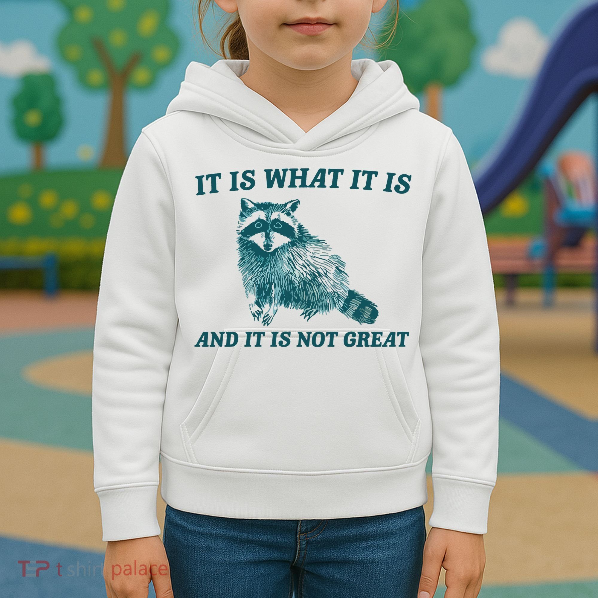 It Is What It Is And It Is Not Great Kids Hoodie