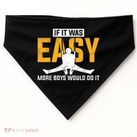 If It Was Easy More Boy Would Do It Gymnastics USA-Made Doggie Bandana thumb 0