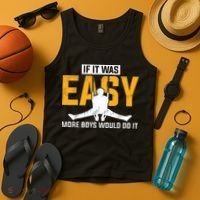If It Was Easy More Boy Would Do It Gymnastics Tank Top thumb 4