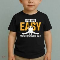 If It Was Easy More Boy Would Do It Gymnastics Toddler T-Shirt thumb 2