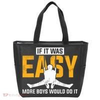 If It Was Easy More Boy Would Do It Gymnastics Tote Bag thumb 0
