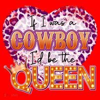 If I Was A Cowboy I'd Be The Queen Santa Hat thumb 1