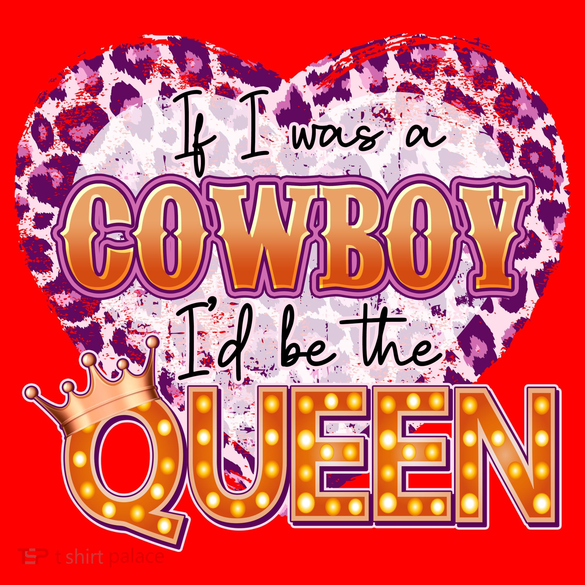 If I Was A Cowboy I'd Be The Queen Santa Hat