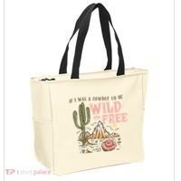 If I Was A Cowboy Wild And Free Tote Bag thumb 2