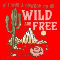 If I Was A Cowboy Wild And Free Santa Hat thumb 1