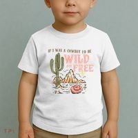 If I Was A Cowboy Wild And Free Toddler T-Shirt thumb 2