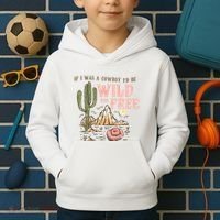 If I Was A Cowboy Wild And Free Kids Hoodie thumb 2