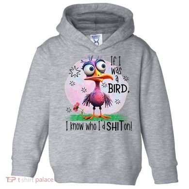 If I Was A Bird I Know Who ID Shit On Toddler Hoodie