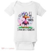 If I Was A Bird I Know Who ID Shit On Baby Bodysuit thumb 0