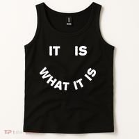 It Is What It Is Smiley Face Tank Top thumb 2
