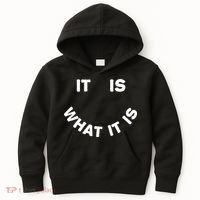 It Is What It Is Smiley Face Kids Hoodie thumb 0
