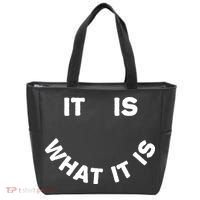 It Is What It Is Smiley Face Tote Bag thumb 0