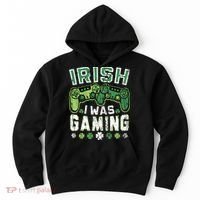 Irish I Was Gaming St Patricks Day Gamer Lucky Irish Gaming Hoodie thumb 0