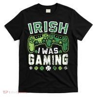 Irish I Was Gaming St Patricks Day Gamer Lucky Irish Gaming T-Shirt thumb 0