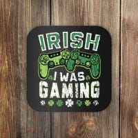 Irish I Was Gaming St Patricks Day Gamer Lucky Irish Gaming Coaster thumb 0