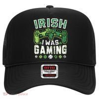 Irish I Was Gaming St Patricks Day Gamer Lucky Irish Gaming Hat thumb 0
