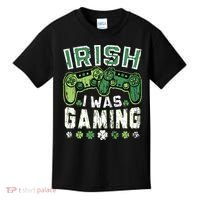 Irish I Was Gaming St Patricks Day Gamer Lucky Irish Gaming Kids T-Shirt thumb 0