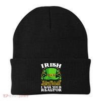 Irish I Was Your Realtor St Patricks Day Lead Generation Cute Gift Beanie thumb 0