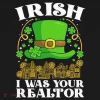 Irish I Was Your Realtor St Patricks Day Lead Generation Cute Gift Women's Hoodie thumb 2
