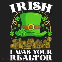 Irish I Was Your Realtor St Patricks Day Lead Generation Cute Gift Hat thumb 2
