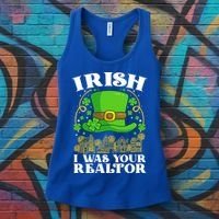 Irish I Was Your Realtor St Patricks Day Lead Generation Cute Gift Women's Tank Top thumb 3