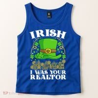 Irish I Was Your Realtor St Patricks Day Lead Generation Cute Gift Tank Top thumb 2