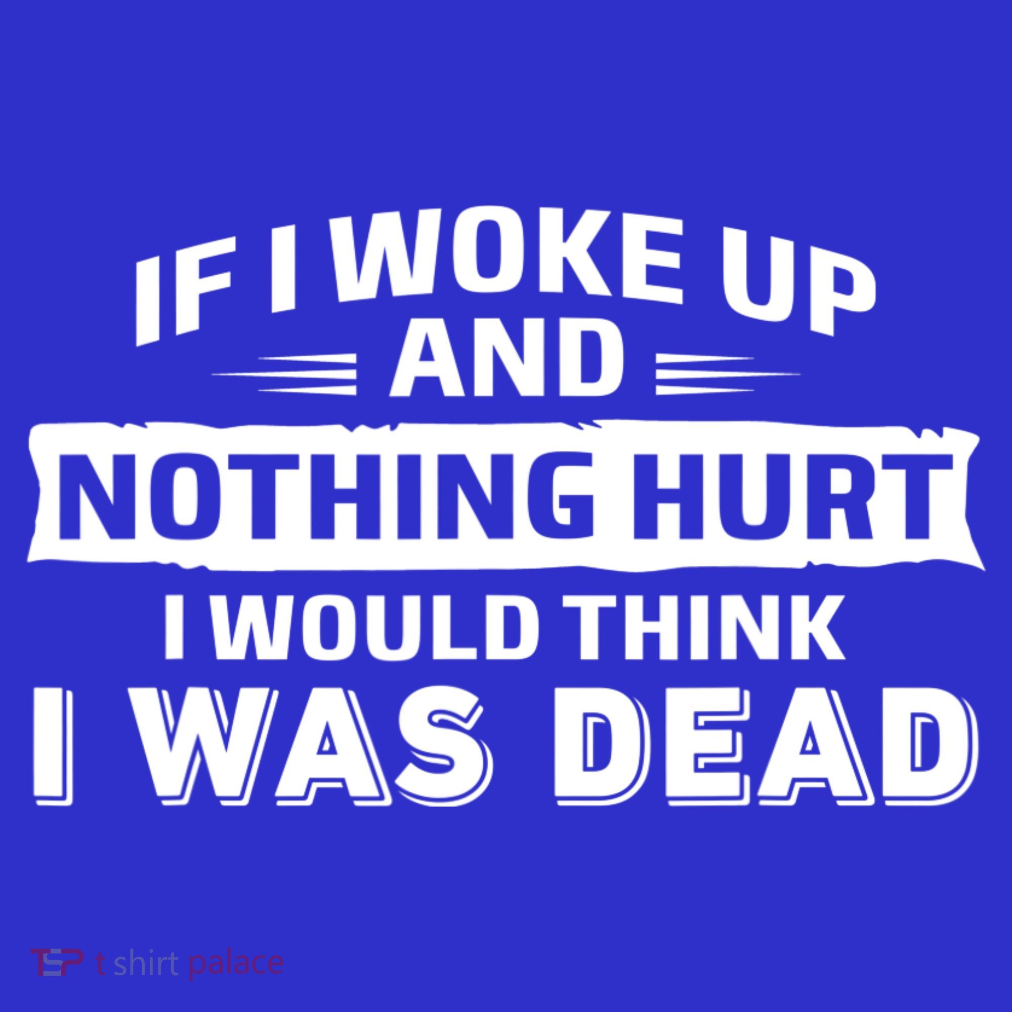 If I Woke Up And Nothing Hurt I Was Dead Visor