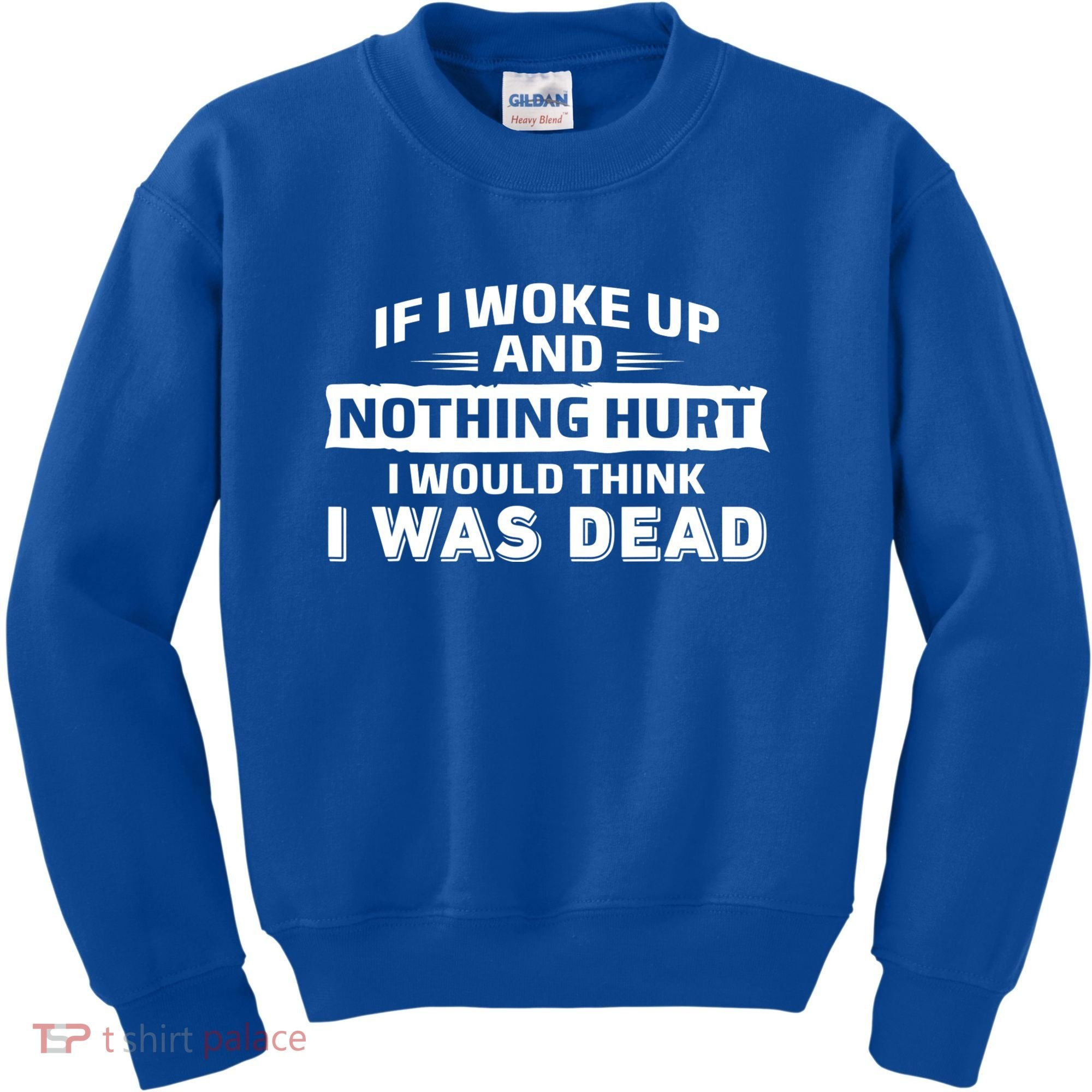 If I Woke Up And Nothing Hurt I Was Dead Kids Sweatshirt
