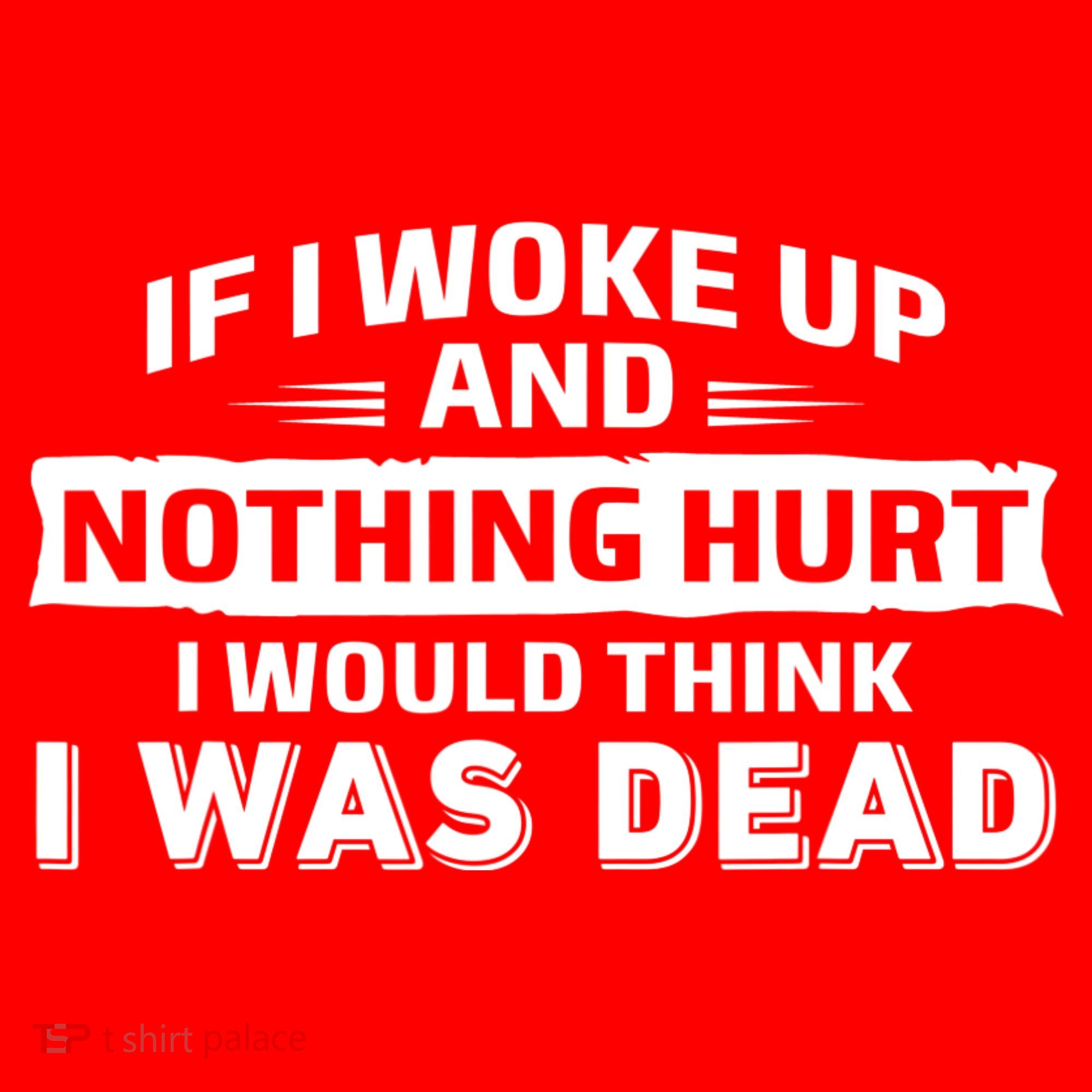 If I Woke Up And Nothing Hurt I Was Dead Santa Hat
