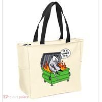 It Is What It Is Possum Dumpster Fire Tote Bag thumb 2