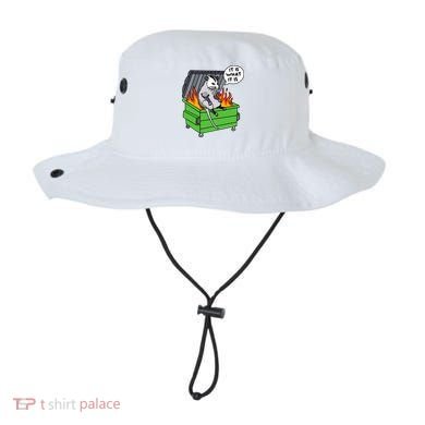 It Is What It Is Possum Dumpster Fire Bucket Hat