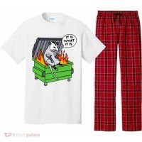 It Is What It Is Possum Dumpster Fire Pajama Set thumb 0