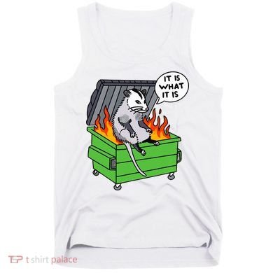It Is What It Is Possum Dumpster Fire Tank Top