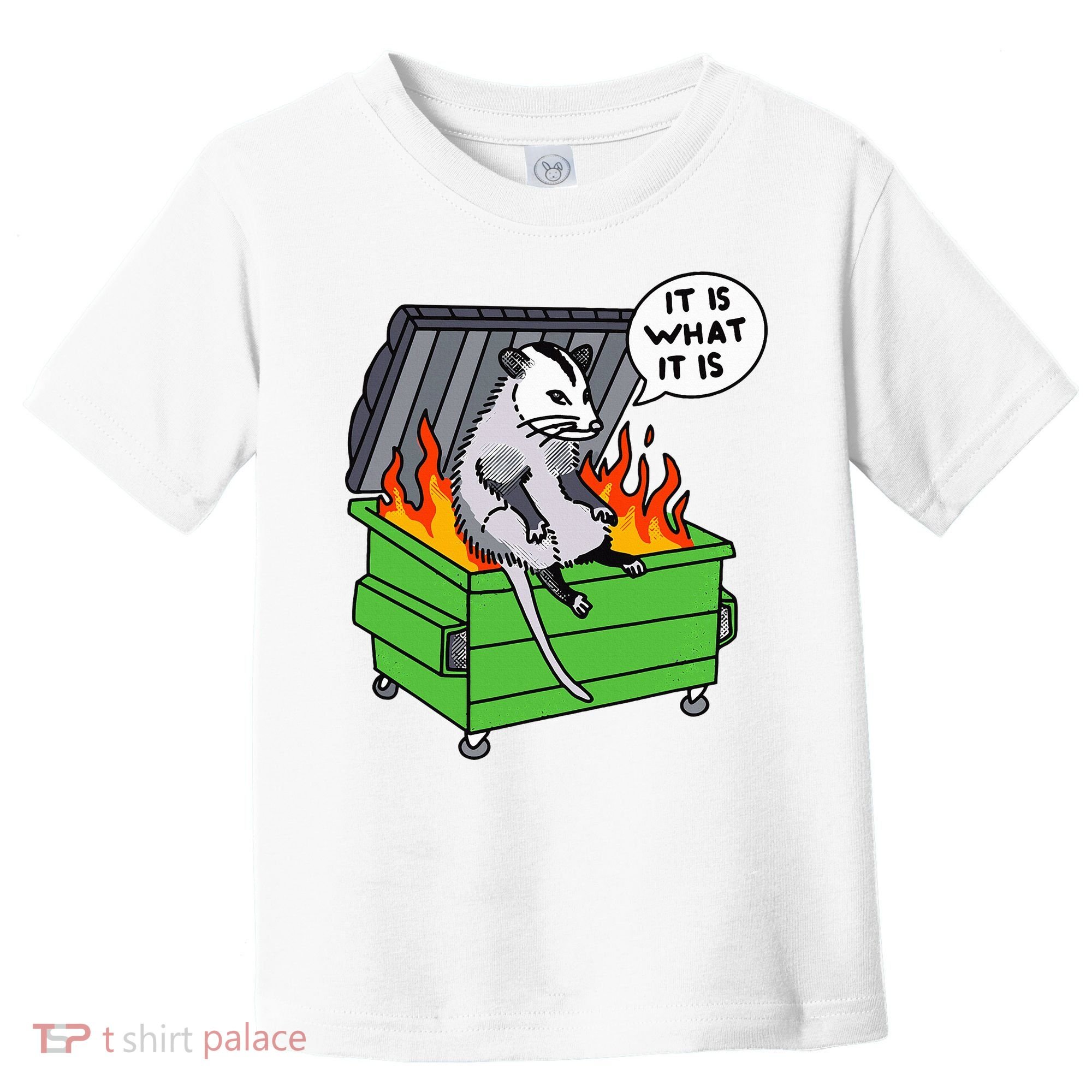 It Is What It Is Possum Dumpster Fire Toddler T-Shirt