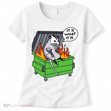 It Is What It Is Possum Dumpster Fire Women's T-Shirt
