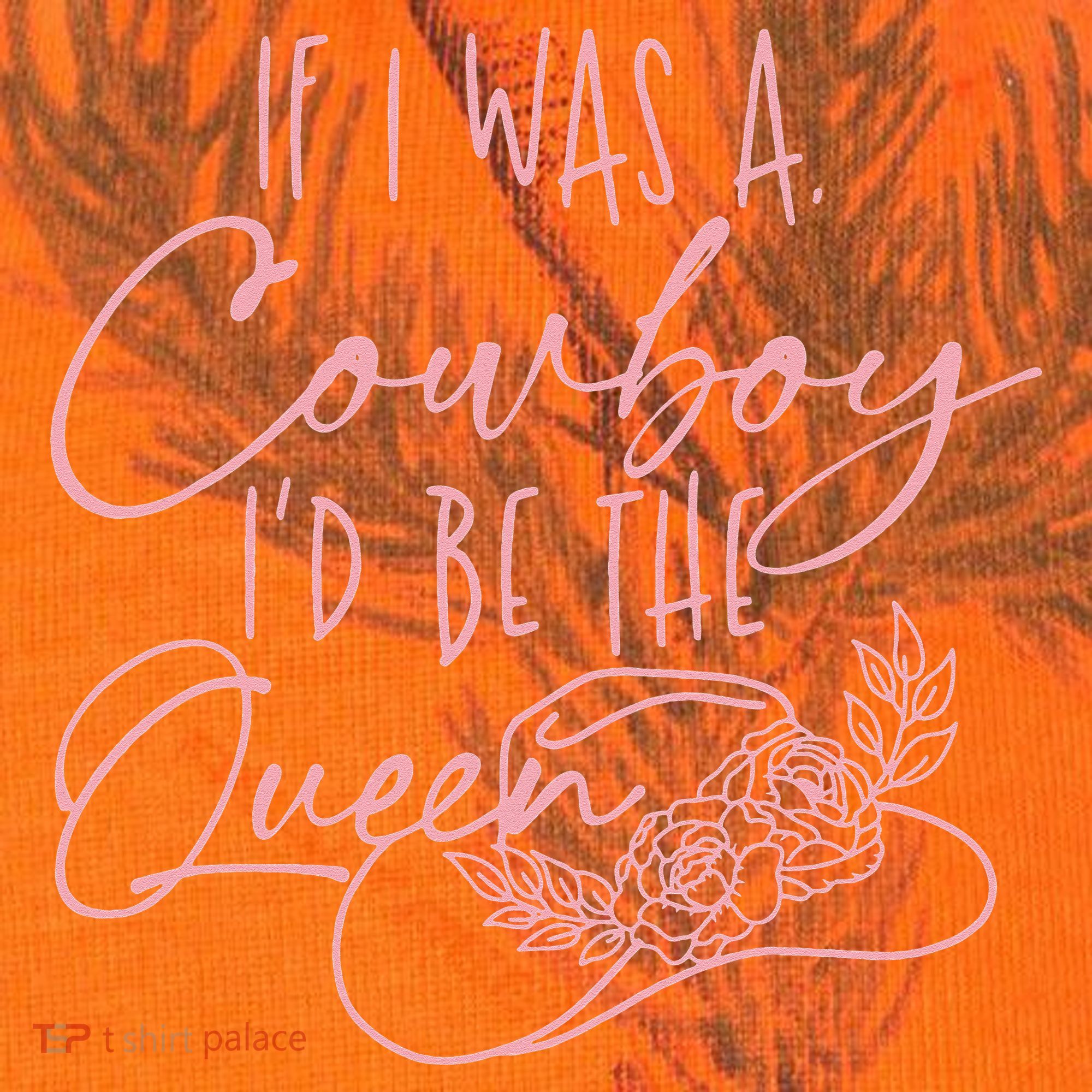 If I Was A Cowboy ID Be The Queen Kati Licensed 12" Camo Cuffed Beanie