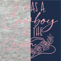 If I Was A Cowboy ID Be The Queen Kids Colorblock Raglan Jersey thumb 2