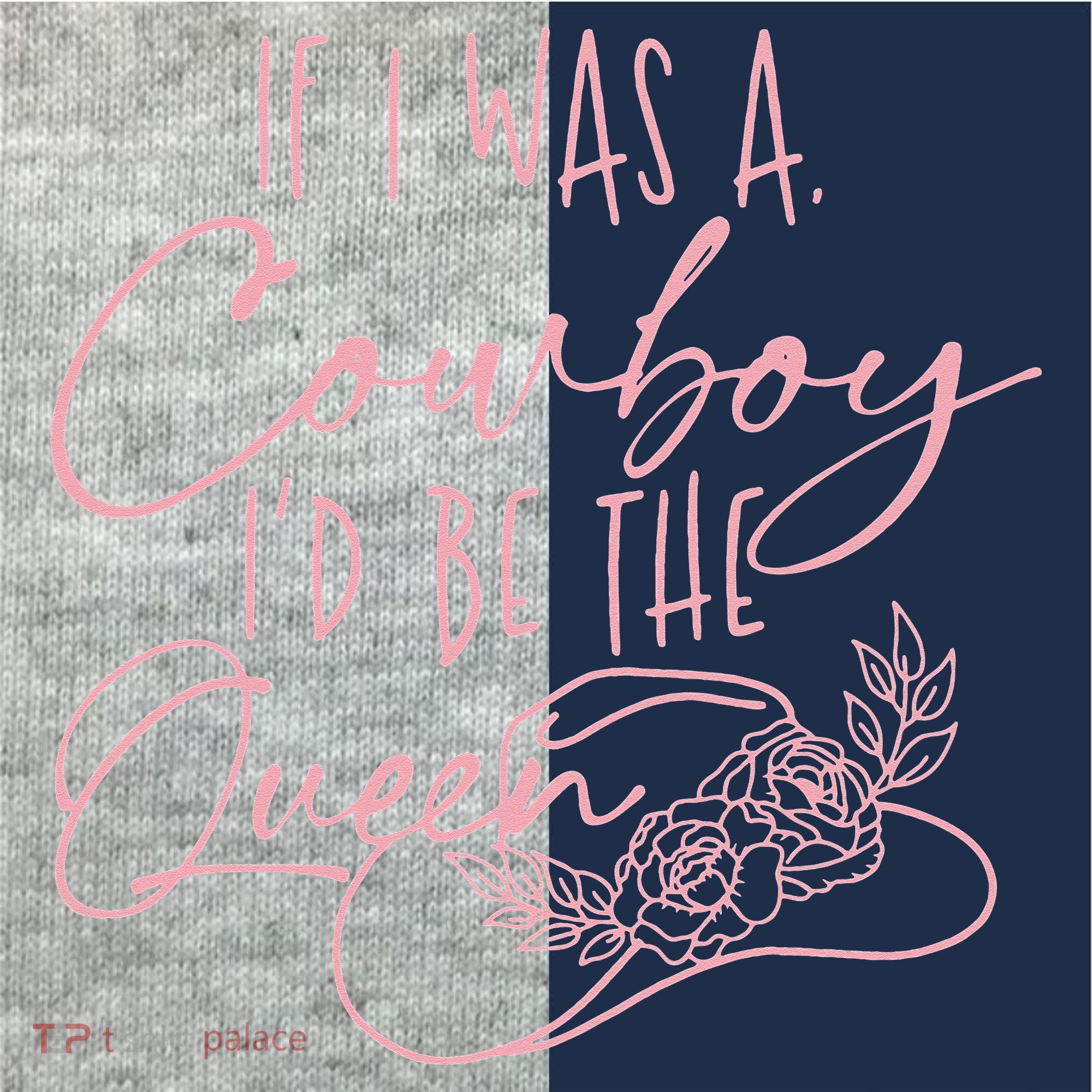 If I Was A Cowboy ID Be The Queen Kids Colorblock Raglan Jersey