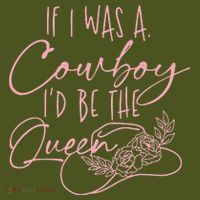If I Was A Cowboy ID Be The Queen The Baniff Cuffed Pom Beanie thumb 2