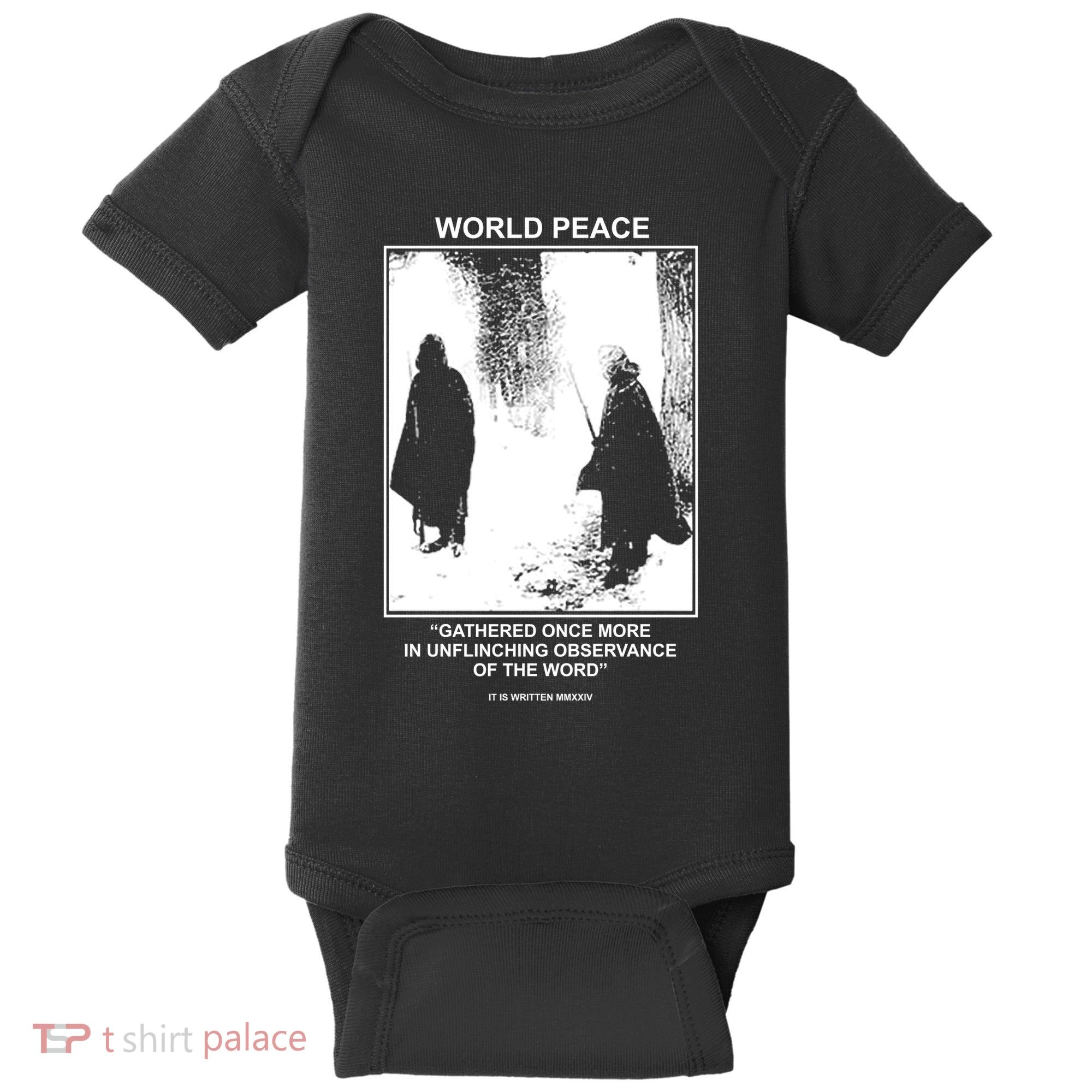 It Is Written Usa Mmxxiv World Peace Gathered Once More Baby Bodysuit