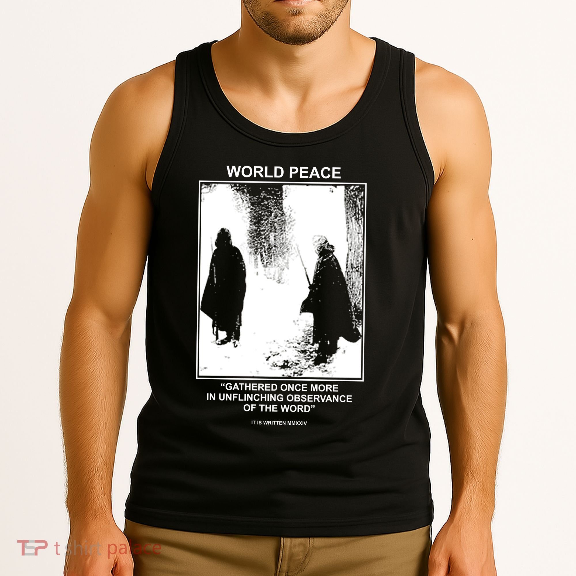 It Is Written Usa Mmxxiv World Peace Gathered Once More Tank Top
