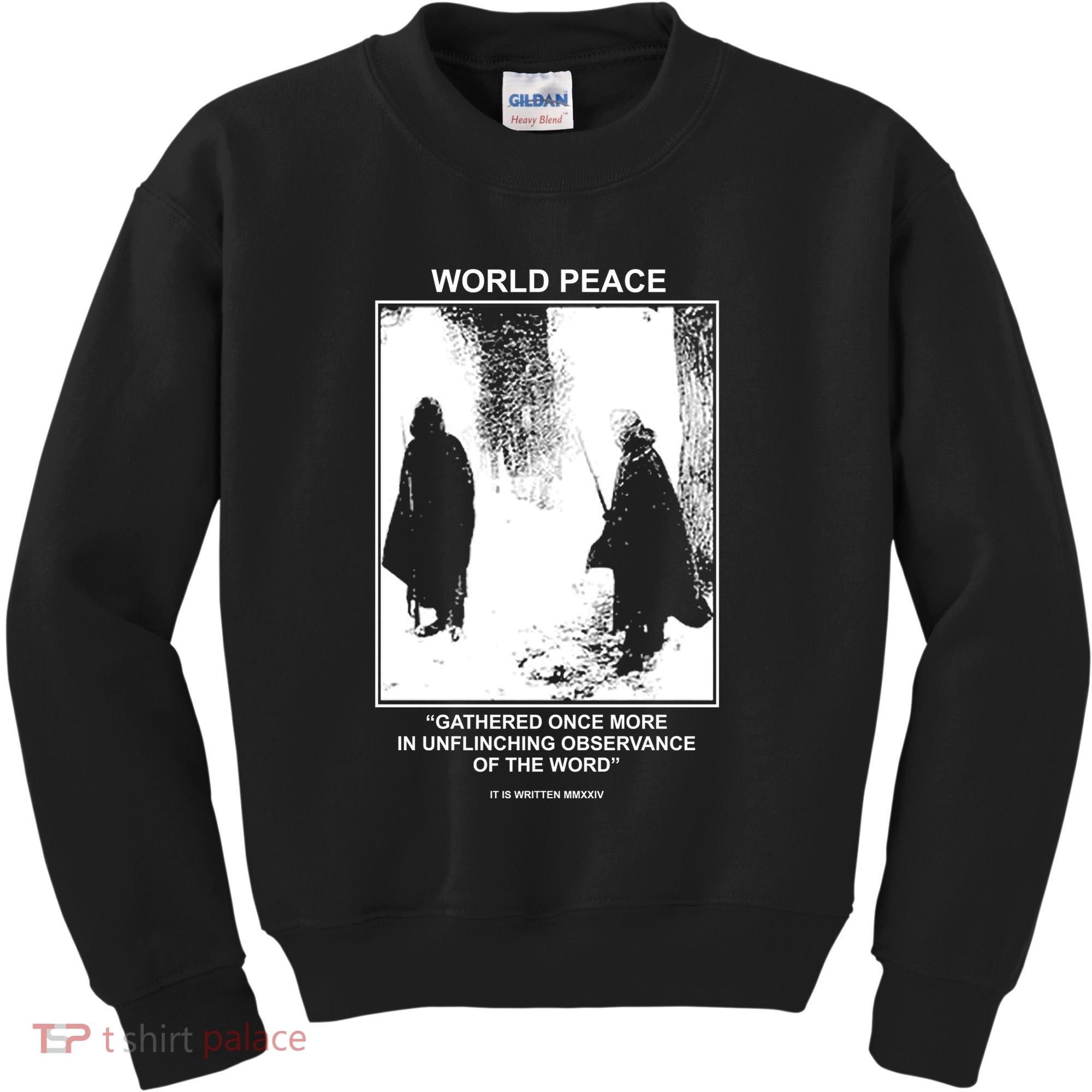 It Is Written Usa Mmxxiv World Peace Gathered Once More Kids Sweatshirt