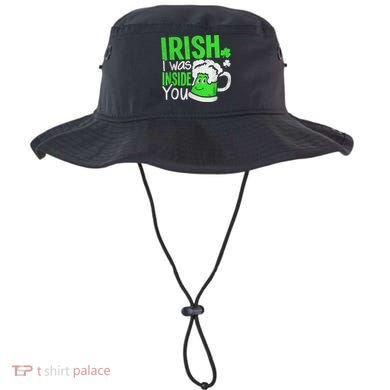 Irish I Was Inside You Sexual Joke St Patricks Day Bucket Hat