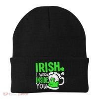 Irish I Was Inside You Sexual Joke St Patricks Day Beanie thumb 0