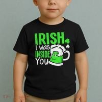 Irish I Was Inside You Sexual Joke St Patricks Day Toddler T-Shirt thumb 2