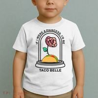 If I Were A Princess I'd Be TacoBelle Funny Meme Toddler T-Shirt thumb 2