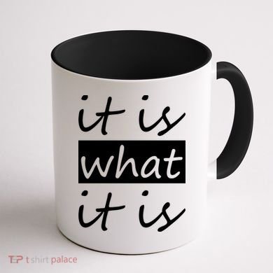 It Is What It Is Coffee Mug back