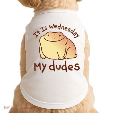 It Is Wednesday My Dudes Frog Funny Doggie Tank